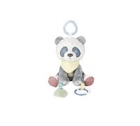 Skip Hop Bandana Buddies Soft Textured Baby Activity and Teething Toy for Multi-Sensory Play with Rattles, Crinkle Sounds, Squeaker and Mirror, Attaches to Stroller and Car Seat, Panda, Age 0+