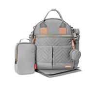 Skip Hop Diaper Bag Backpack: Suite 6-in-1 Diaper Backpack Set Multi-Function Baby Travel Bag with Changing Pad Stroller Straps Bottle Bag and Paci