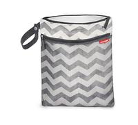 Skip Hop Grab and Go Wet/Dry Bag Chevron (Grey)