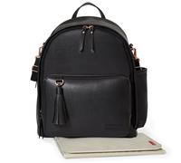 SKIP HOP GREENWICH SIMPLY CHIC DIAPER BAG BACKPACK CHANGING BAG BLACK NEW
