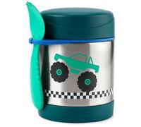 Skip Hop Toddler Sippy Cup with Straw, Sparks Stainless Steel Straw Bottle, Truck