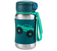 Skip Hop Toddler Sippy Cup with Straw, Sparks Stainless Steel Straw Bottle, Truck