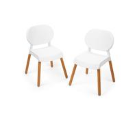 Skip Hop Toddler's Activity Chairs with Non-Slip feet, Set of 2, White