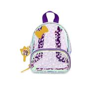 Skip Hop x Blippi Meekah Mini Toddler Backpack with Clear Transparent Design, Adjustable Padded Straps, Front Zip Pocket & Character Zipper Pull, Age 3+