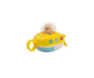 Skip Hop x CoComelon Baby Bath Toy, JJ Pull & Go Submarine with Pull Rope Propeller, Water Toy for Pool and Beach, Teaches Floating, Sinking, Cause, Effect and