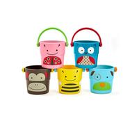 Skip Hop Zoo Stack and Pour Buckets, 5 Count (Pack of 1)
