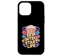 Skip Intro Start Life - Funny Streaming Humor Case for iPhone 12 Pro Max
