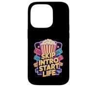 Skip Intro Start Life - Funny Streaming Humor Case for iPhone 14 Pro