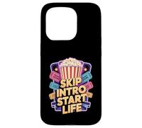 Skip Intro Start Life - Funny Streaming Humor Case for iPhone 15 Pro