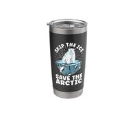 Skip The Ice Save The Spread Awareness Lovers Global Warming Stainless Steel Insulated Tumbler