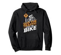 Skip the Traffic Take the Bike Bike Commuting Pullover Hoodie