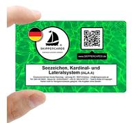 SKIPPERCARDS - 50 Sports Boat Flash Cards - Sea Mark Cardinal and Lateral System - Ideal Accessory for Sports Boat Driving Licence Sailing Motorboat and Water Sports