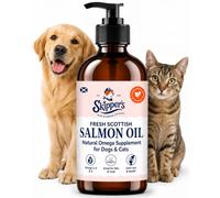 SKIPPER'S 500ml Scottish Salmon Oil for Dogs & Cats, 100% Pure Omega 3 6 9