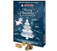 SKIPPER'S Christmas Advent Calendar for Dogs - Contains White Fish Treats, Luxury Fish Skin Cubes & Salmon Supreme Cubes, Christmas Fishy Advent Calendar 2025, Premium Nutrition for Your Dog | (80g)