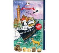 SKIPPER'S Christmas Advent Calendar For Dogs, Low Fat & Natural Treats | Fishy advent calendar, includes little gems, fish skin treats, luxury whitefish cubes, whitefish herb sausage slices