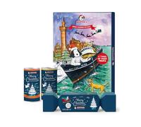 SKIPPER'S Christmas Bundle Dog Treats 2025 - Includes Advent Calendar, Christmas Cracker with Flatties, Tasty Turkey Slices, Luxury White Fish with Cranberry Cubes | Xmas Dog Treats