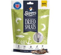 SKIPPER'S Dried Sprats Dog Treats 250g, Air-Dried, Omega 3, Grain Free | High protein, gently air-dried, supports skin and digestion, natural fish treat, rich in Omega 3