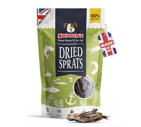 SKIPPER'S Dried Sprats Dog Treats - High in Protein with Essential Omega 3 Oils, Good for Skin & Digestion, Grain Free Natural Fish Treat | Healthy & Gently Air-Dried Sprats (70g)