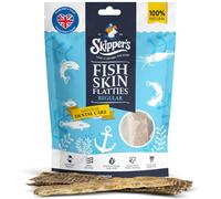 SKIPPER'S Fish Skin Flatties Dog Chews,Regular 200g Air-Dried, High Protein | Handmade, 100% fish skin, long-lasting chew, low fat, supports skin health, natural ingredients