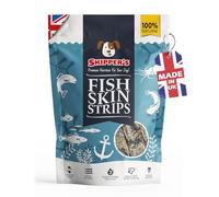 SKIPPER'S Fish Skin Strips 1kg Dog Chews, Grain Free, Long Lasting | Gently air dried, Natural fish skin, Supports dental health, Rich in Omega 3, Cereal free, Long lasting chew