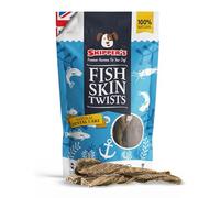 SKIPPER'S Fish Skin Twists Dog Treats - Regular 250g (Pack of 3) - Handmade & Gently Air- Dried - Healthy & Natural Dog Dental Sticks Long Lasting - Hypoallergenic & Grain Free