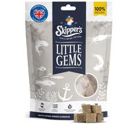 SKIPPER'S Little Gems Fish Skin Dog Training Treats, 250g | Gently air dried, 100% fish skin, Hypoallergenic, Grain free, Suitable for dogs & puppies, Ideal for training