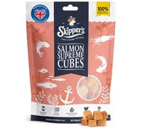SKIPPER'S Salmon Supreme Cubes for Dogs - Cereal & Grain Free, Essential Omega 3 Oils, Low Fat & Hypoallergenic Natural Dog Food, Good for Skin & Digestion | Gently Air Dried Fish Cubes (250g)