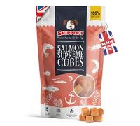SKIPPER'S Salmon Supreme Cubes for Dogs - Cereal & Grain Free, Essential Omega 3 Oils, Low Fat & Hypoallergenic Natural Dog Food, Good for Skin & Digestion | Gently Air Dried Fish Cubes (1kg)