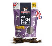 SKIPPER'S Wolf Fish Skin Twists Regular 1kg Air Dried Dog Dental Sticks
