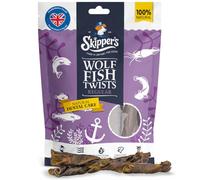 SKIPPER'S Wolf Fish Skin Twists Regular 250g, Grain Free Dental Dog Chews | Handmade, gently air-dried, long-lasting chew, hypoallergenic, supports dental health, natural ingredients