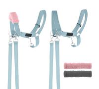 SKIPPI Halter for Hobby Horse - Blue, Reins and 2 Furs, Hobby Horse Accessories, Universal Size