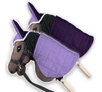 SKIPPI Hobby Horse Blanket and Ear Bonnet - Lilac and Plum, Hobby Horse Accessories