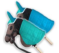 SKIPPI Hobby Horse Blanket and Ear Bonnet - Mint and Blue, Hobby Horse Accessories