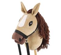 SKIPPI Hobby Horse Caramel, Halter and Reins Included, Large A3 Size, Beige Horse on a Stick