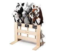 SKIPPI Hobby Horse Paddock for 3 Horses, Hobby Horse Stable, Stall, Stand