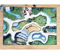 SkippiDoo Zoo Play Mat - Children's Room Rug 200 x 140 cm, Ideal for Toy Figures, Suitable for Animals such as Schleich®