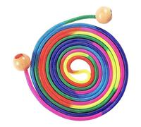Skipping Rope - 16.4 Feet Rainbow Skipping Rope | Adjustable Wooden Handle Skipping Rope Double Dutch Skipping Ropes For Multiple People Activities Spor