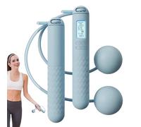 Skipping Rope - Adjustable Skipping | Digital Counting Weighted Jump | Cordless Jumpp Ropee | Perfect for Home Training, Cardio Training, Fitness Routines as well as Indoor or Outdoor Use