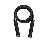 Skipping Rope Adults, Adjustable Skipping Rope Gym Exercise Jump Silica Gel Handle Bold Cotton Fitness Training Equipment Cardio Workouts(Black)
