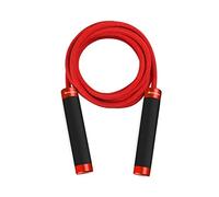 Skipping Rope Adults, Adjustable Skipping Rope Gym Exercise Jump Silica Gel Handle Bold Cotton Fitness Training Equipment Cardio Workouts(Rosso)