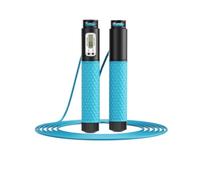 Skipping Rope Adults, Unisex Adjustable Length Count Fitness Exercise Fat Burning Sports Supplies Skipping Rope Cardio Workouts(Blue)