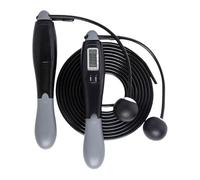 Skipping Rope Counter: Backlit LCD Display, Three Meter Adjustable Cable, Rotation with A Bearing, Ergonomic Design 'Grip' | Cardio Exercise Equipment