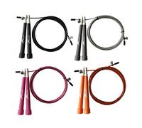 Skipping Rope For Adults | Lightweight 3M Jump Rope For Men and Women | Adjustable Boxing Skipping Rope For Fitness, Gym, MMA, Cardio | Speed Rope CrossFit (Grey)