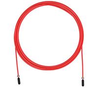 Skipping Rope Spare Replacement Cable for Crossfit, Fitness and Boxing by Velites | Red PVC, Steel 2.5 mm Diameter | For Beginners | Compatible with Other Brands.