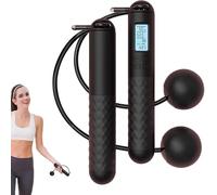 Skipping Rope with Counter, Cordless Jump Rope Smart Weighted Jump Rope, Adjustable Digital Counting Jump Ropes, Cordless Weighted for Lose Weight, Burn Calories