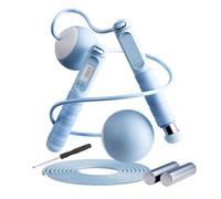 Skipping Rope with Counter | Fitness with Ball Bearings - Weighted Smart Skipping Rope - for Students Ladies Men Teens Home Gym Travel Park Dorm Room Small Space