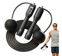 Skipping Rope with Counter - Skipping Ropes for Fitness, Steel Wire Smart Skipping Rope for Workout | Multifunctional Digital Jump Rope Cordless for Weight Loss
