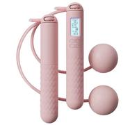 Skipping Rope Without Weighing Rope | Non-Slip TPU Handles with Smart Counter | Adjustable Length Fitness Children Adults Use | Random Ball Color 3.5 cm