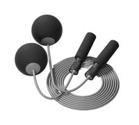 Skipping Ropes for Adults -Cordless Counter Jump Rope with Gravity Ball and Smart Counter, Adjustable Weighted Cordless Jump Rope for Men Women Kids (Black)