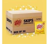Skips Prawn Cocktail Crisps 30 x 17g Bags Tingly & Melty Snacks Perfect for Lunchboxes Bulk Buy Chips Party Snacks Tasty